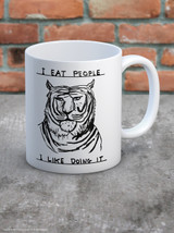 Funny Boxed Mug I Eat People By David Shrigley