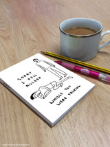 Funny A6 Notebook Sorry I Fell Asleep By David Shrigley