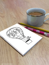 Rude A6 Notebook F Off Balloon By David Shrigley