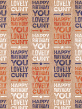 Rude Gift Wrap - Lovely C-Word Wrapping Paper