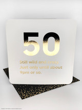 Funny 50th Birthday Card (Gold Foiled)