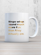 Funny Boxed Mug (Gold Foiled) Bingo Wings By Brainbox Candy
