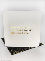 Funny Birthday Card (Gold Foiled) Be Merry