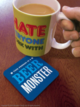 Funny Coaster (SALE) Beer Monster (Distressed Design)