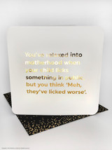 Funny Birthday/Mother's Day Card (Gold Foiled) Licks Something