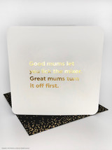 Funny Birthday/Mother's Day Card (Gold Foiled) Lick The Mixer By Brainbox Candy