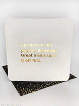 Funny Birthday/Mother's Day Card (Gold Foiled) Lick The Mixer