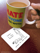 Funny Coaster - Sorry I Fell Asleep By David Shrigley