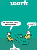 Funny Birthday Card Early Retirement Work By Modern Toss