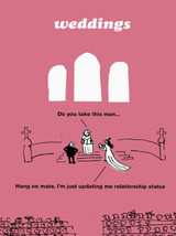 Funny Wedding Card - Facebook By Modern Toss