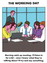 Funny Birthday Card Working Day Meeting By Modern Toss