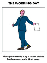 Funny Birthday Card Working Day Walk Around By Modern Toss