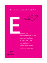 Rude Pack of 20 Postcards - Drive-By Abuser By Modern Toss