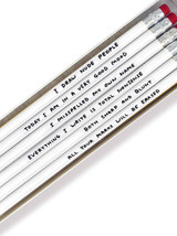 Funny Pencil (Set 1) - 6 Pencils (Gift Boxed) By David Shrigley