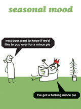 Rude Christmas Card - Mince Pie By Modern Toss
