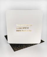Funny Birthday Card (Gold Foiled) Classy Sassy