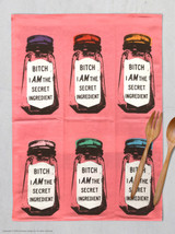 Funny Gift - Bitch I Am The Secret Ingredient Tea Towel By Blue Q