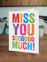Missing You Card - Miss You Soooo Much By Brainbox Candy