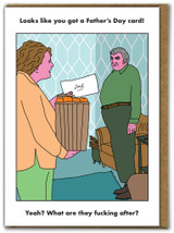 Rude Father's Day Card What Are They After? By Modern Toss