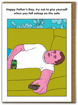 Rude Father's Day Card Sofa By Modern Toss