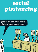 Rude Birthday Card Social Pisstancing By Modern Toss