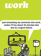 Funny Birthday Card Work Commute By Modern Toss