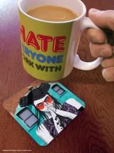 Street Art/Graffiti Coaster - Masked Lady