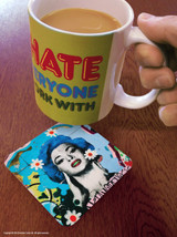 Street Art/Graffiti Coaster - Lady Blue