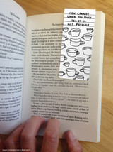 Funny Magnetic Bookmark Too Much Tea By David Shrigley