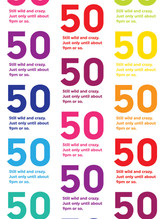 Age Gift Wrap - Funny 50th Birthday Wrapping Paper