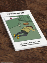 Funny A5 48 Page Notebook - Work Lie Down By Modern Toss