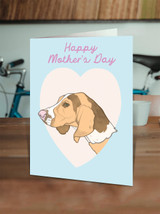 Beagle Mother's Day Card By Fran Hooper