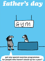 Funny Father's Day Card Special Exercise By Modern Toss