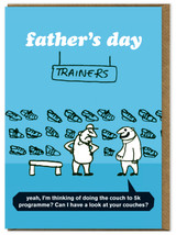Funny Father's Day Card Couch to 5k By Modern Toss
