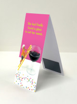Funny Magnetic Bookmark Found A Glass By Bold and Bright