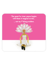Rude Gift - Inner Peace Mouse Mat Pad By Bold and Bright