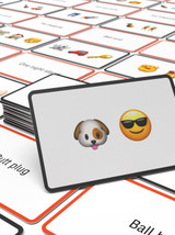 Rude Games - Name The Emoticon Flash Card Game- X Rated Edition By Bubblegum Stuff