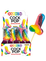 Rude Cheeky Gift - Rainbow Cock Lollypop By Spencer and Fleetwood