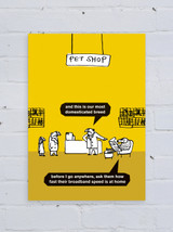 Funny Poster - Dogs Pet Shop A3 Print By Modern Toss