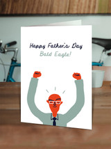 Funny Father's Day Card Bald Eagle