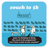 Funny Coaster - Couch to 5k By Modern Toss