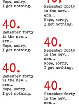 Age 40 Gift Wrap - Funny 40th Birthday Wrapping Paper