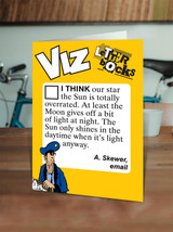 Sun Overrated Viz Letterbocks Funny Birthday Card