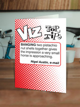 Small Horse Viz Top Tips Funny Birthday Card