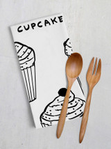 Cupcakes Will Resolve The Conflict David Shrigley Tea Towel