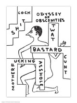 Odyssey Of Obscenities David Shrigley Postcard