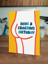 Funny Cracking Embossed Birthday Card