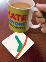 Rude Coaster - Caterpillar Fuck By David Shrigley