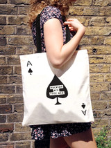 Rude Tote Bag - Effing Ace By David Shrigley