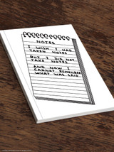 Funny A5 Notebook Wish I'd Taken Notes By David Shrigley